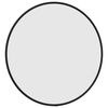 vidaXL Miroir mural Noir &Oslash; 40 cm Rond