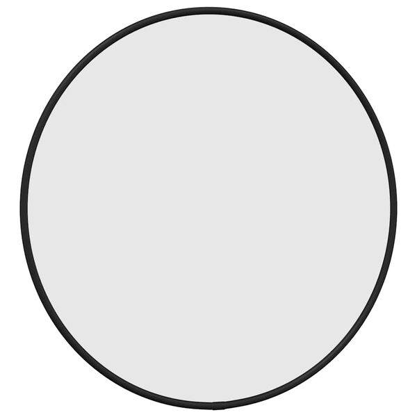 vidaXL Miroir mural Noir &Oslash; 40 cm Rond