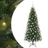 vidaXL Sapin de No&euml;l artificiel avec 300 LED Vert 180 cm PE et PVC