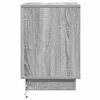 vidaXL Cabinet de chevet 2 pcs Gris 39 x 34,5 x 50 cm