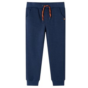 Pantalon de surv&ecirc;tement pour enfants bleu marine m&eacute;lange 128