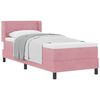 vidaXL Lit &agrave; ressorts avec t&ecirc;te de lit Rose 200 x 80 cm Velours