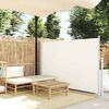 vidaXL Auvent latéral rétractable de patio 140x500 cm Crème