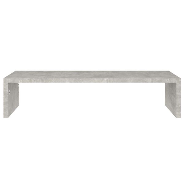 vidaXL Support de moniteur Gris b&eacute;ton 60x23,5x12 cm Bois d'ing&eacute;nierie