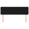 vidaXL Têtes de lit 2 pcs Noir 72x7x78/88 cm Tissu