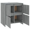 vidaXL Buffets 2 pcs Sonoma gris 70x41x75 cm Bois d'ing&eacute;nierie