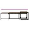 vidaXL Tables basses 2 pcs Ch&ecirc;ne fum&eacute; Bois d'ing&eacute;nierie