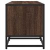 vidaXL Meuble TV ch&ecirc;ne marron 160x35x41 cm bois d'ing&eacute;nierie et m&eacute;tal
