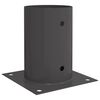 vidaXL Ancre ronde au sol 12 pi&egrave;ces Anthracite 15 x 15 x 15 cm m&eacute;tal