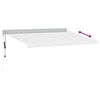 vidaXL Auvent r&eacute;tractable anthracite et blanc 3,5x2,5m tissu/aluminium