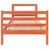vidaXL Cadre de lit sans matelas cire marron 75x190 cm bois pin massif
