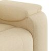 vidaXL Fauteuil de massage inclinable Cr&egrave;me Tissu
