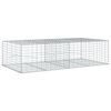 vidaXL Panier gabion avec couvercle 200x100x50 cm fer galvanis&eacute;