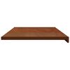 vidaXL Appui de fen&ecirc;tre Bois Brun 140 x 50 x 4,5 cm PVC