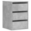 vidaXL Commode d'angle gris b&eacute;ton 40x41x58 cm bois d'ing&eacute;nierie
