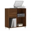 vidaXL Armoire &agrave; disques ch&ecirc;ne marron 84,5x38x89 cm bois d'ing&eacute;nierie