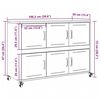 vidaXL Buffet blanc 100,5x39x72 cm acier