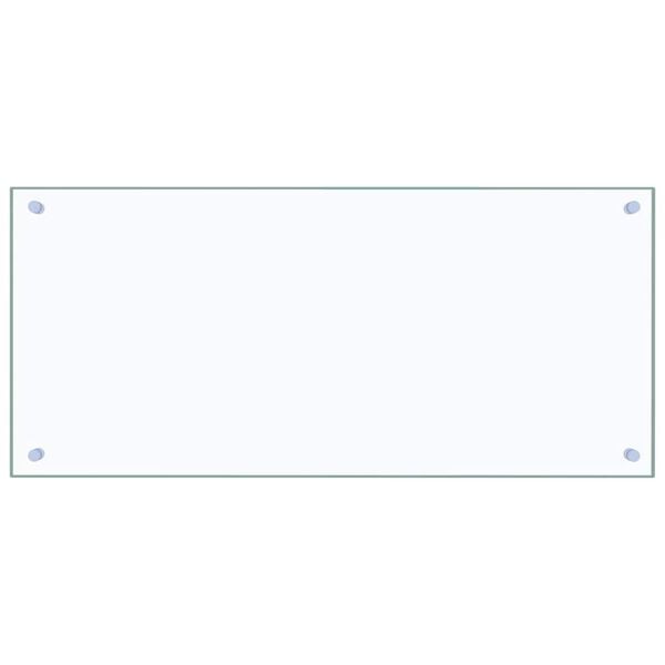 vidaXL Protection de cuisine 2 pcs Transparent 90 x 40 cm verre trempé