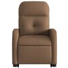 vidaXL Fauteuil inclinable Marron Tissu