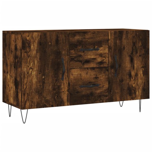 vidaXL Buffet ch&ecirc;ne fum&eacute; 100x36x60 cm bois d'ing&eacute;nierie