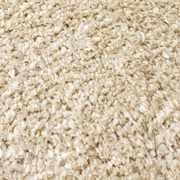 vidaXL Tapis shaggy &agrave; poils hauts Beige 200x290 cm 50 mm