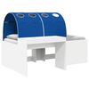 vidaXL Cadre de Lit avec Accessoire Ch&ecirc;ne Artisan et Bleu