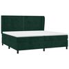vidaXL Sommier &agrave; lattes de lit et matelas Vert fonc&eacute; 200x200cm Velours