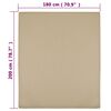 vidaXL Draps-housses Jersey 2 pcs Taupe 180x200 cm Coton