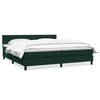 vidaXL Sommier &agrave; lattes de lit et matelas vert fonc&eacute; 200x210cm velours