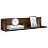 vidaXL &Eacute;tag&egrave;res murales 2 pcs ch&ecirc;ne fum&eacute; 75x16,5x16,5 cm