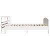 vidaXL Cadre de lit sans matelas blanc 90x190 cm bois de pin massif