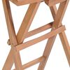 vidaXL Tabourets de bar pliables lot de 4 Bois de teck massif