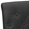 vidaXL Chaises &agrave; manger lot de 2 noir tissu