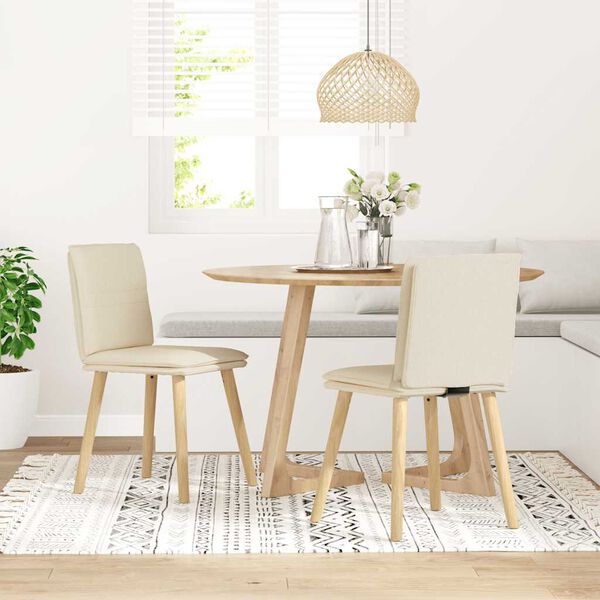 vidaXL Chaises à manger lot de 2 Lin