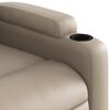 vidaXL Fauteuil inclinable de massage Cappuccino Similicuir