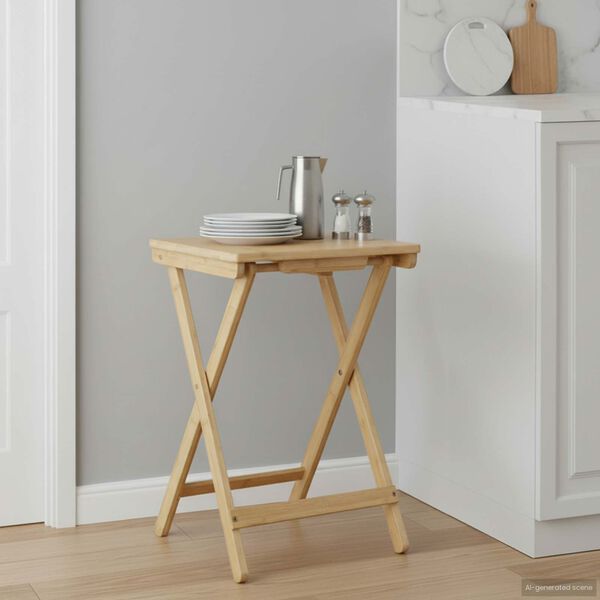 vidaXL Table de cuisine Naturel 40 x 30 x 53,5 cm Bambou