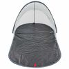vidaXL Tente de plage gris escamotable imperm&eacute;able