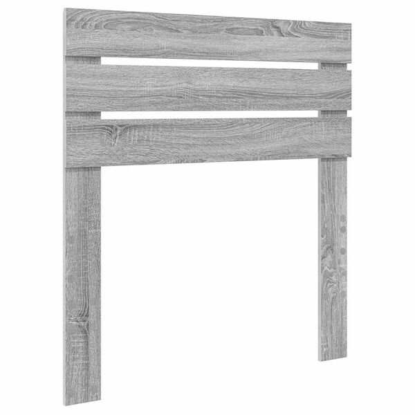 vidaXL T&ecirc;te de lit Gris Sonoma 75 cm Bois d'ing&eacute;nierie