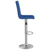 vidaXL Tabourets de bar lot de 2 bleu tissu