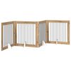 vidaXL Porte de chien pliable avec supports 4 pc Ch&ecirc;ne artisanal