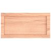 vidaXL Comptoir de salle de bain marron 60x30x(2-4) cm bois trait&eacute;