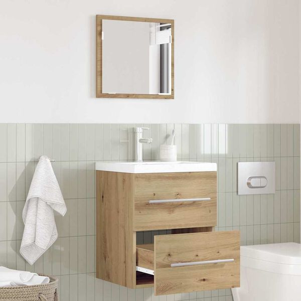 vidaXL Ensemble de mobilier de salle de bain Marron 41 x 38,5 x 48 cm