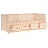 vidaXL Lit de jour sans matelas 100x200 cm bois de pin massif