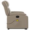 vidaXL Fauteuil inclinable de massage Cappuccino Similicuir