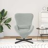 vidaXL Fauteuil &oelig;uf Gris clair 63 x 73 x 90 cm Velours