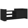 vidaXL Meuble TV Noir 100x35x40 cm Bois d'ing&eacute;nierie
