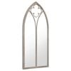 vidaXL Miroir de jardin Sable 70x30 cm Fer pour utilisation ext&eacute;rieure