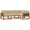 vidaXL Ensemble de canap&eacute;s d'ext&eacute;rieur 4 pc 4 place Naturel et Beige