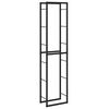 vidaXL Portant de bois de chauffage noir 50x30x209 cm acier