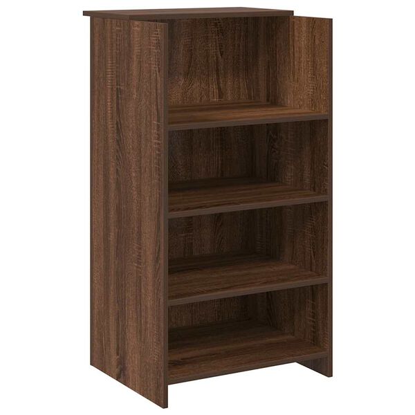 vidaXL Bureau de réception chêne brun 55x50x103,5 cm bois d'ingénierie